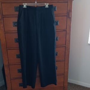 7 For All Mankind Wide Leg Black Pants